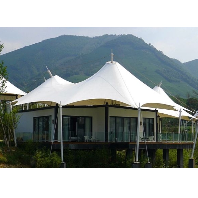 Сборные 2-х местный дом Китай Glamping Luxury Tent Hotel Tents Resort с ванной комнатой и внутренней отделкой